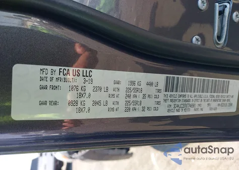 2019 Jeep Compass Limited from USA, damaged, VIN 3C4NJCCB7KT748901